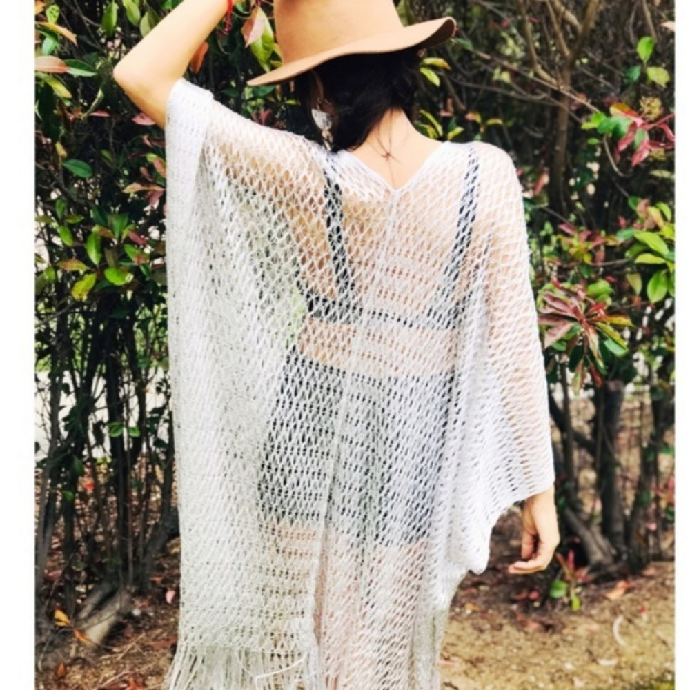 Elegant Chic Glossy Shawl Kimono 🌾 NWT